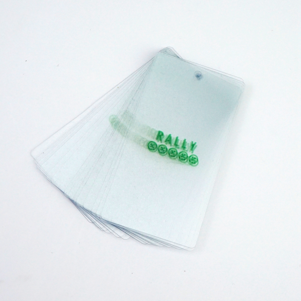 

Recycled PVC hang tag clothing tag for garments