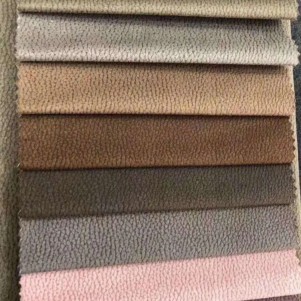 纺织品新样品中国直接纺织品 100% 涤纶绒面革面料时尚颜色柔软高品质