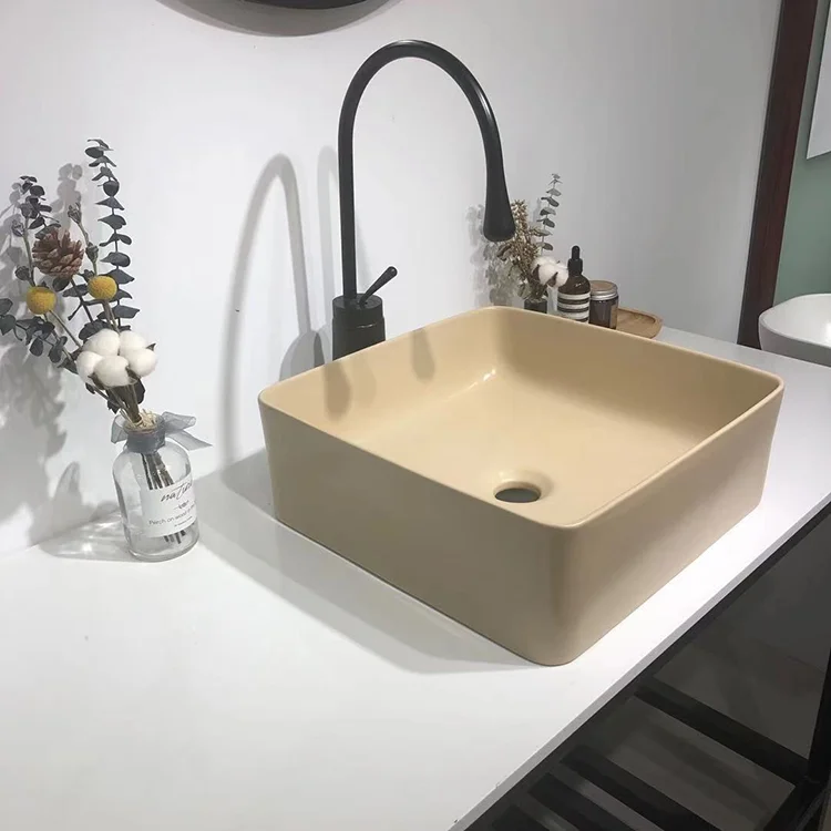 

Modern Sanitary Ware Above Counter Lavabo Countertop Bathroom Sink Ceramic Hand Wash Basin