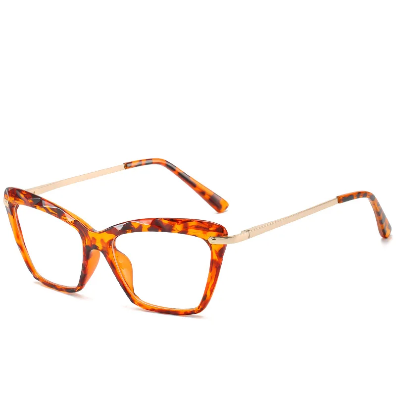 

Hot selling oversized cat's eye metal frame AC lens optical frame glasses