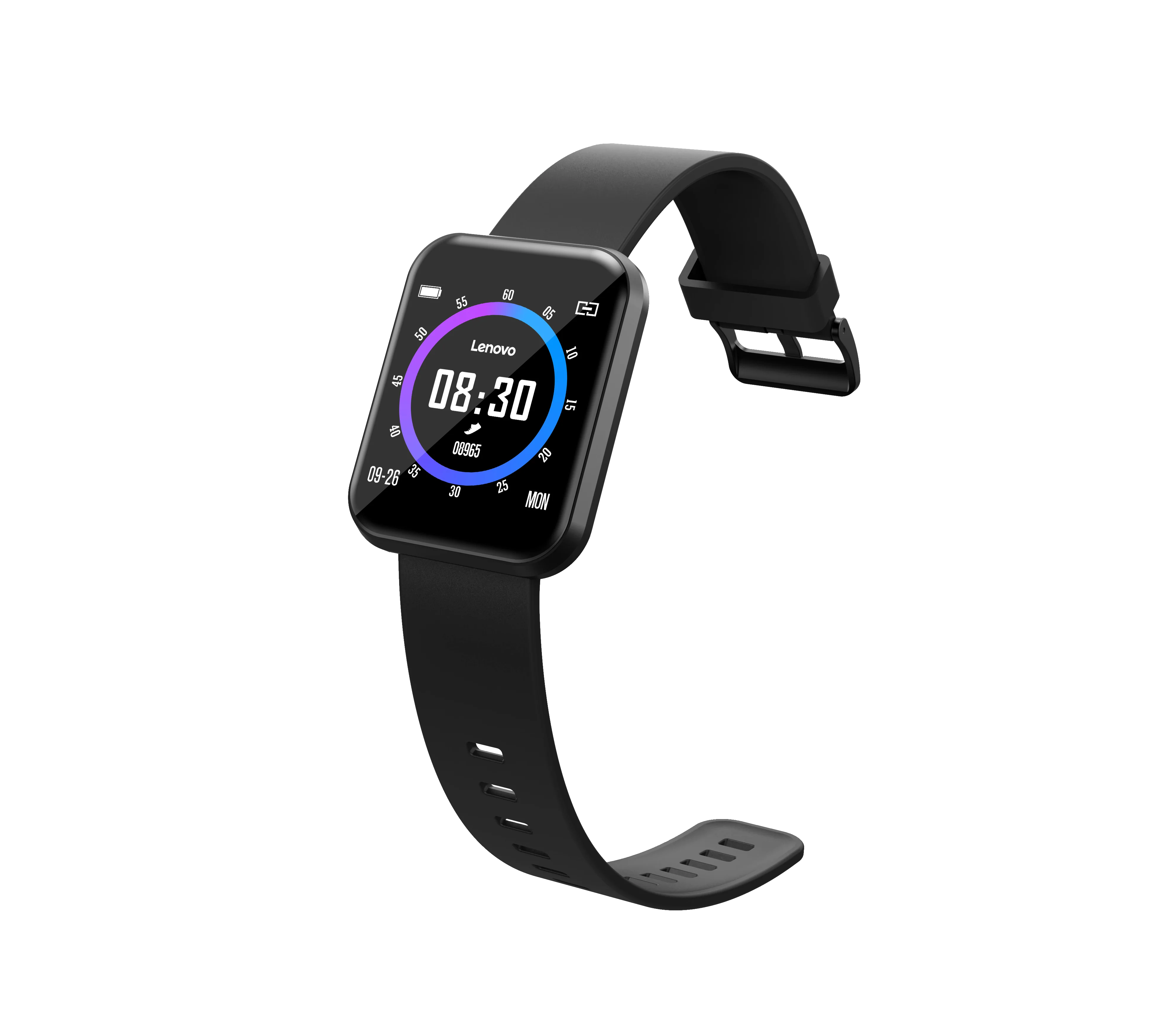 

May Lenovo smart watch 2021 new electric rechargeable smart watch USB black high quality watch hot on Amazon