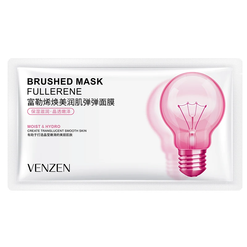 

OEM ODM bioaqua VENZEN organic raw real madrid gold collagen crystal led light sheet facial mask