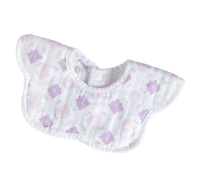 

2023 New Baby Saliva Towel Gauze Baby Bib Pure Cotton 360 Degree Lovely Petal Children's Bib Mother And Baby Products