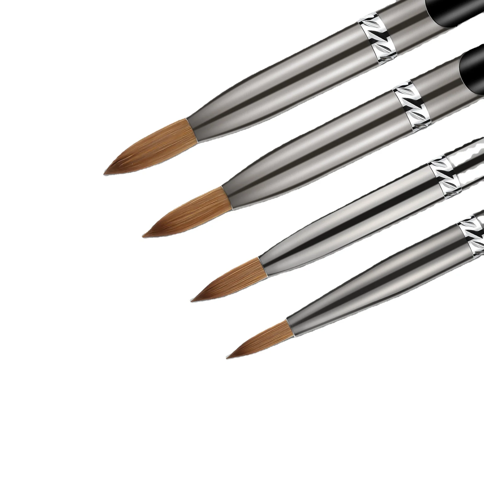 

Chaleance Kolinsky Acrylic Nail art pens Oval Crimped Sable Acrylic pens Wood Nail art pens for Acrylic Application