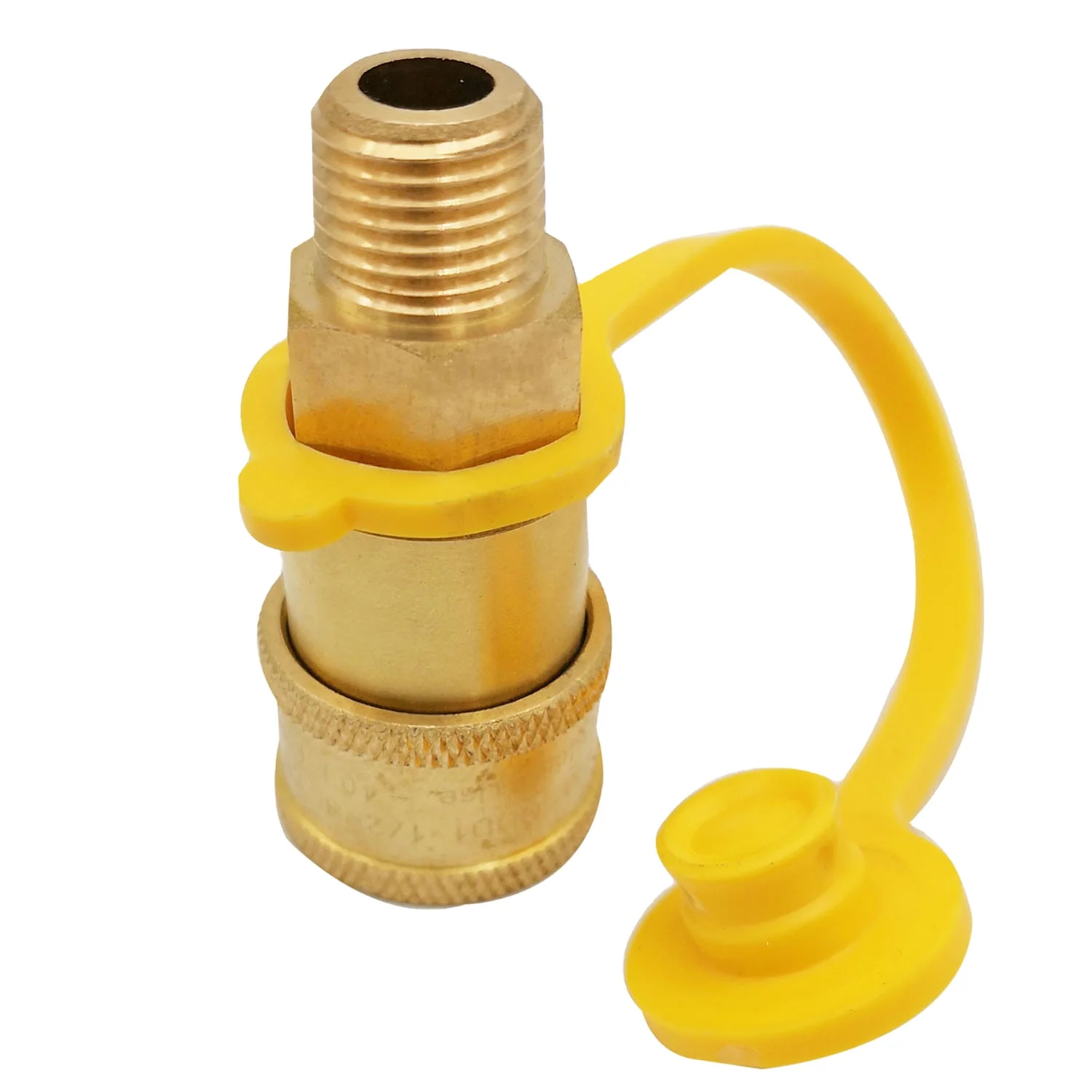 

1/4 "NPT brass quick transfer connector gas pressure washer male clamp quick valve