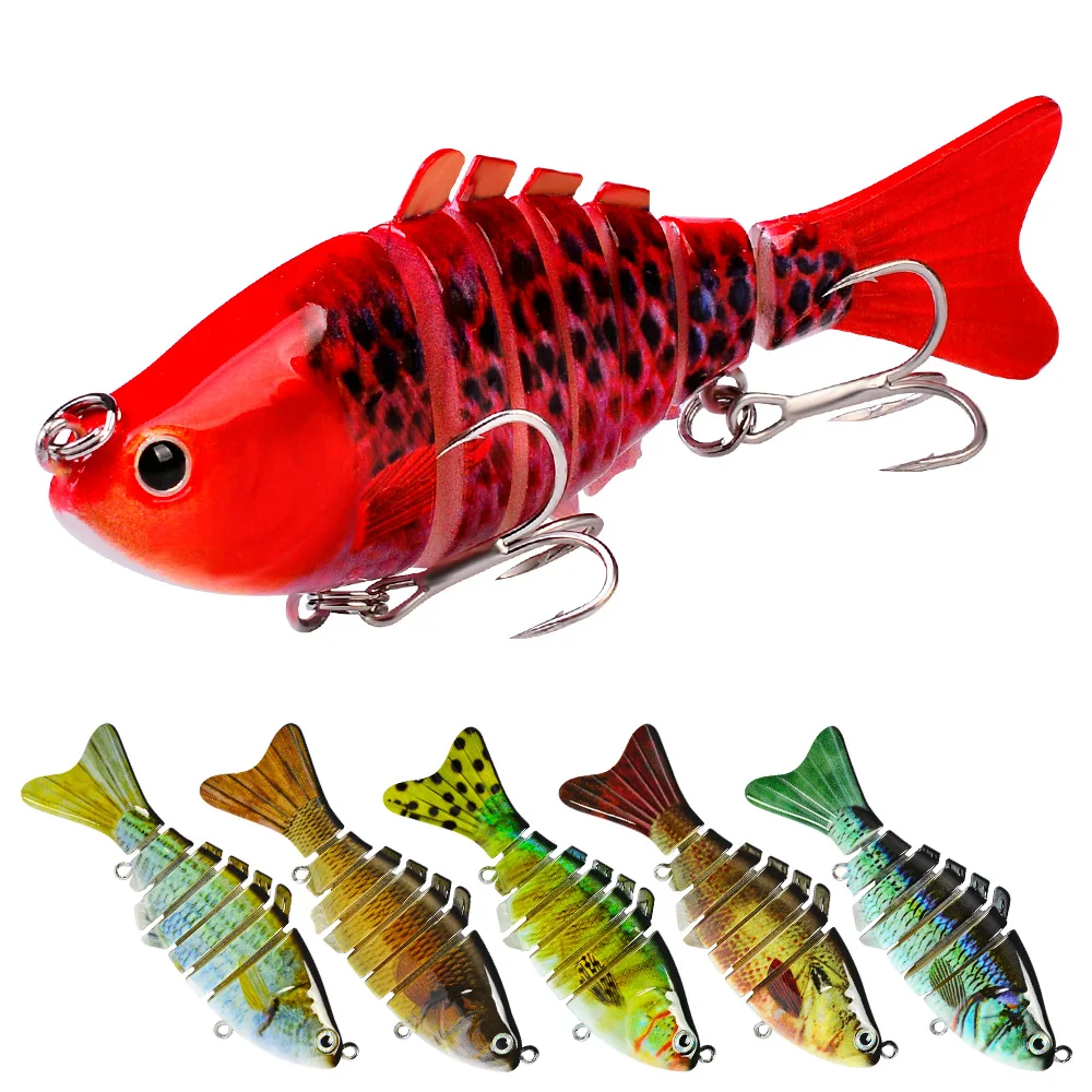 

2021 Drop Shipping 15.5g Multi Jointed Fishing Lures Set, 6 colors