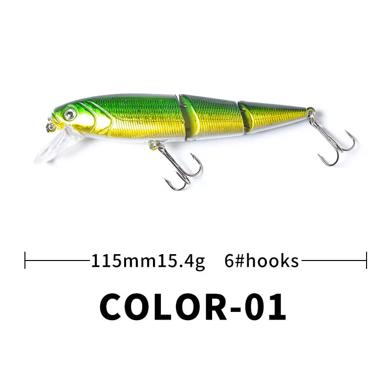 1pc Useful Colorful Fishing Bait Fishing Accessories 3D Bionic Bait for Seawater