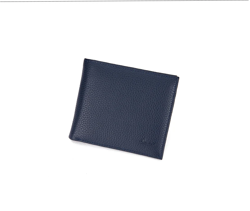 

drop shipping Smart Wallet Anti-lost Genuine Leather Men wallets Soft Leather High Quality Business Purse Male Luxury Men's Walle