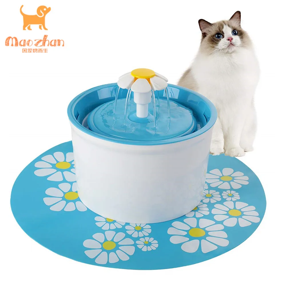

MZ-PF001 New Flower Style Automatic Electric Automatic Dog Cat Drinking Feeder Pet Water Fountain for Small Middle Dog or Cat