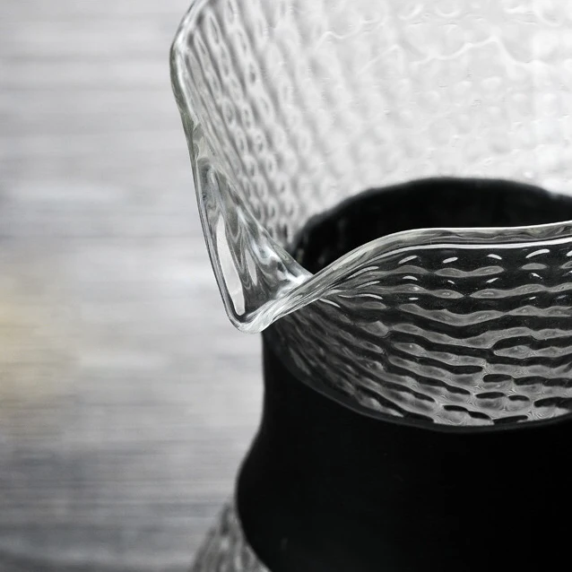 

Hot sell glass kalita coffee pot 200ml 300ml no lid coffee pot with silicone sleeve