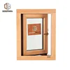 Doorwin teak timber frame window cheap prices house windows for sale