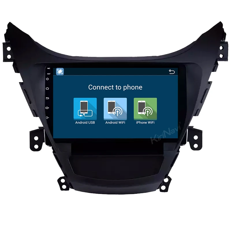 

KiriNavi Android 7.1 9'' car multimedia system for Hyundai Elantra 2011 - 2013 touch screen car stereo 5G WIFI DAB+DSP Amplifier