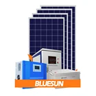 高効率グリッド 5kw ソーラーシステム 5000 ワット太陽エネルギーシステムホーム電源キット 5kw 3kw 2kw