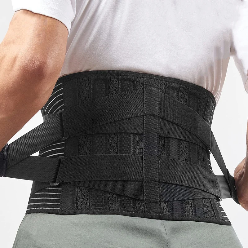 

Customized Pain Relief Sports Removable Pad Back Spine Traction Waist Supporter Lumbar