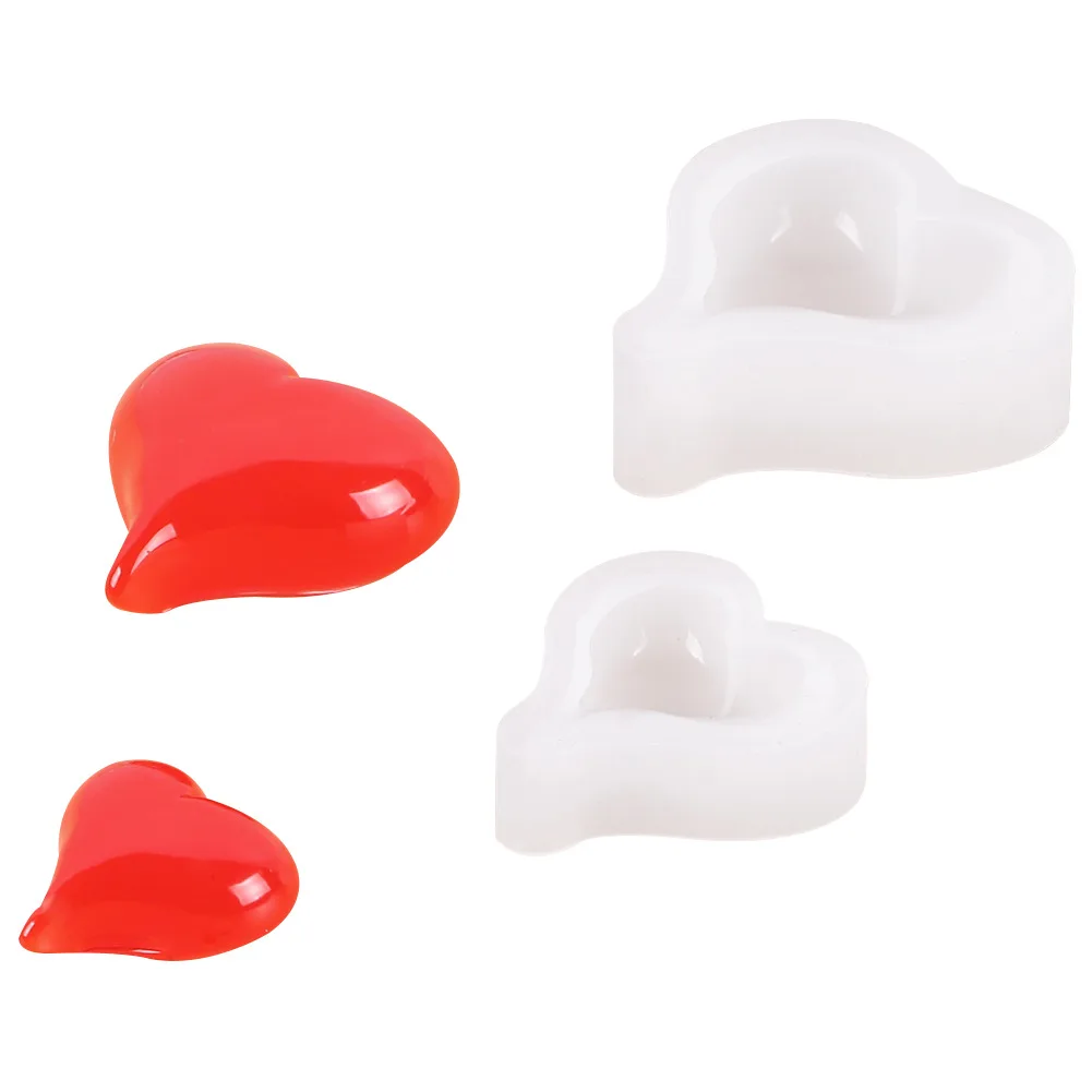 

DIY Crystal Epoxy Love Heart Three Consecutive High-gloss Mirror Large and Medium-sized Small Silicone Mold Making Handicraft