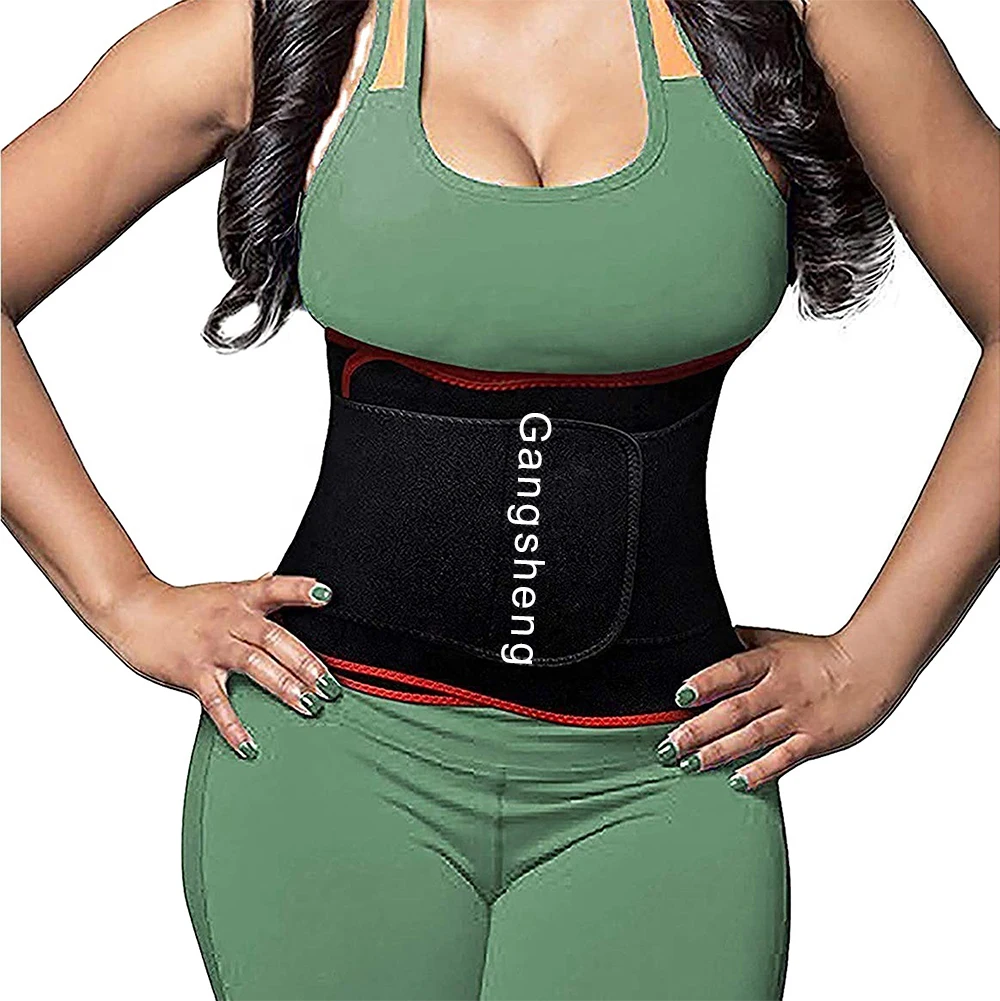 

OEM double strap body shaper sauna belt weighting loss neoprene waist trainer for women