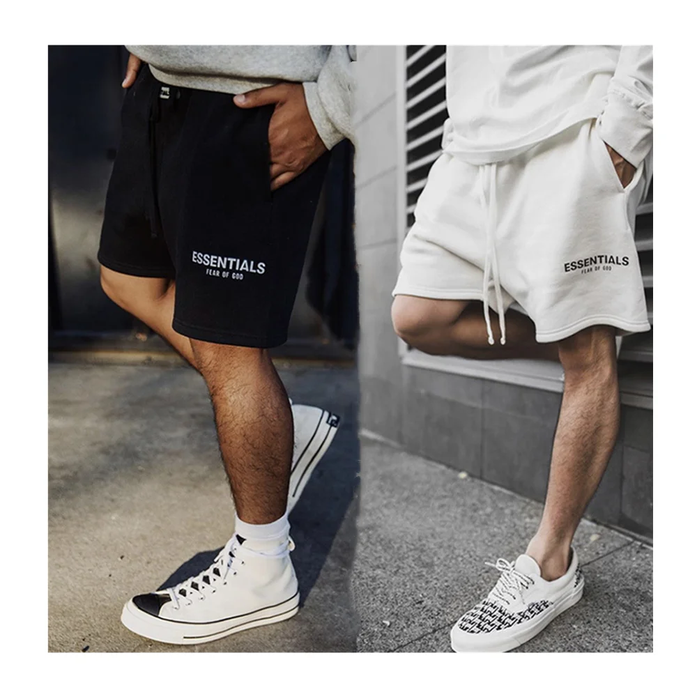 

New Fashion Cotton Reflective White Shorts Fear of God Essentials Shorts with High Quality, Customized colors