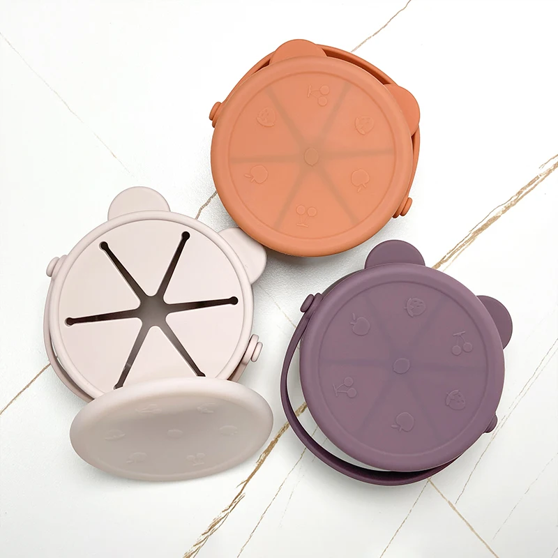 

Snack cup silicone snack cup for kids baby silicone snack cup with lid, Natural