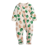 

New Design Printed Baby Footie Long Sleeve Sleeping Pajamas