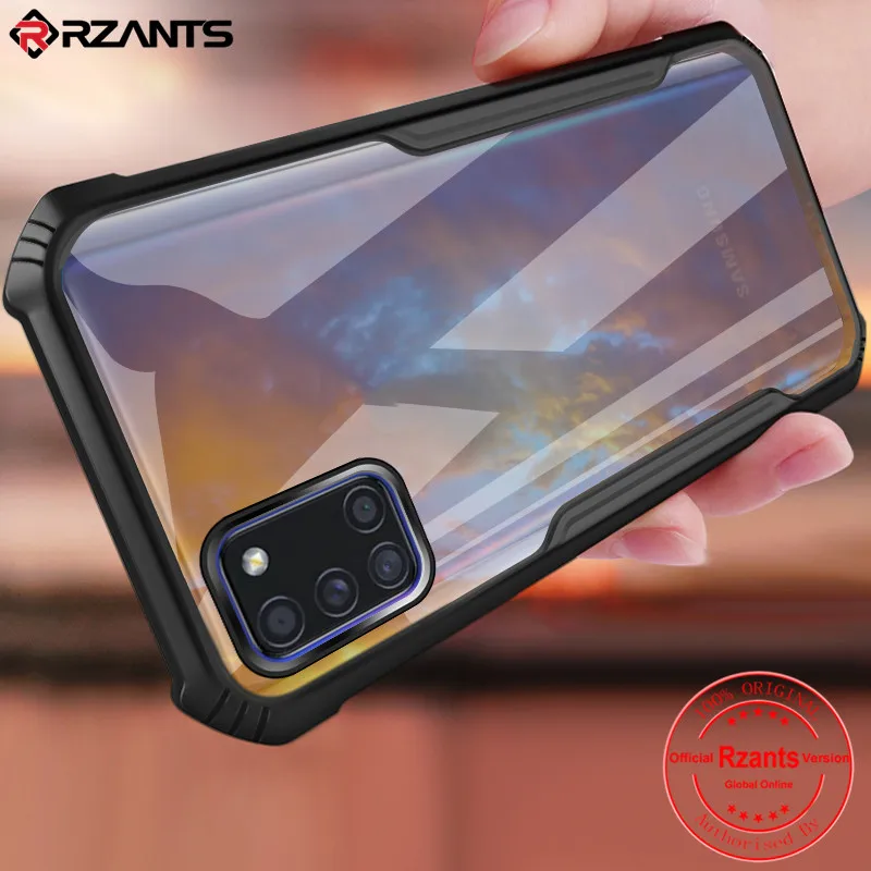

Rzants For Samsung Galaxy M51 Phone Case Hard [Beetle] Hybrid Shockproof Slim Crystal Clear Cover Double Casing