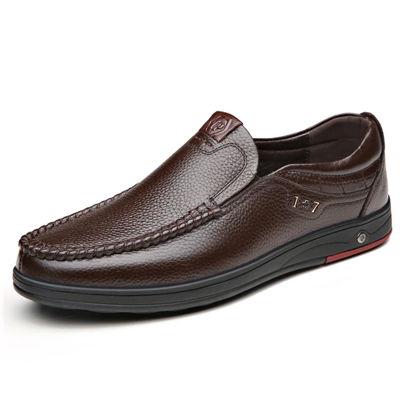

New Type Top Sale Casual Shoes Men Loafers Genuine Leather, Black ,yellow, brown