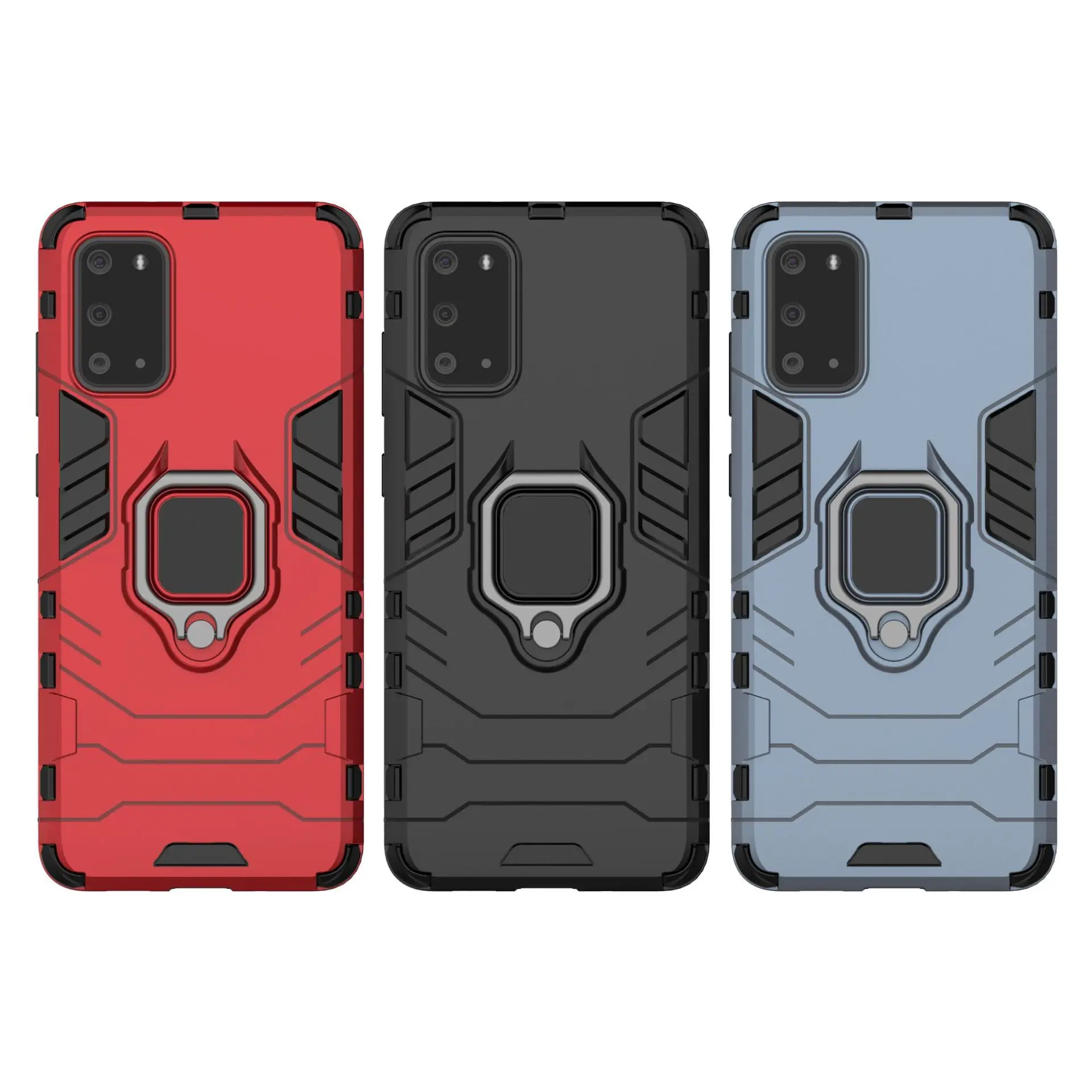 

Panther Series Shockproof Armor Case For Samsung S20 Ultra PLUS A10 20 40 50 60 70 80 90 S Phone Cover Magnetic Ring Holder