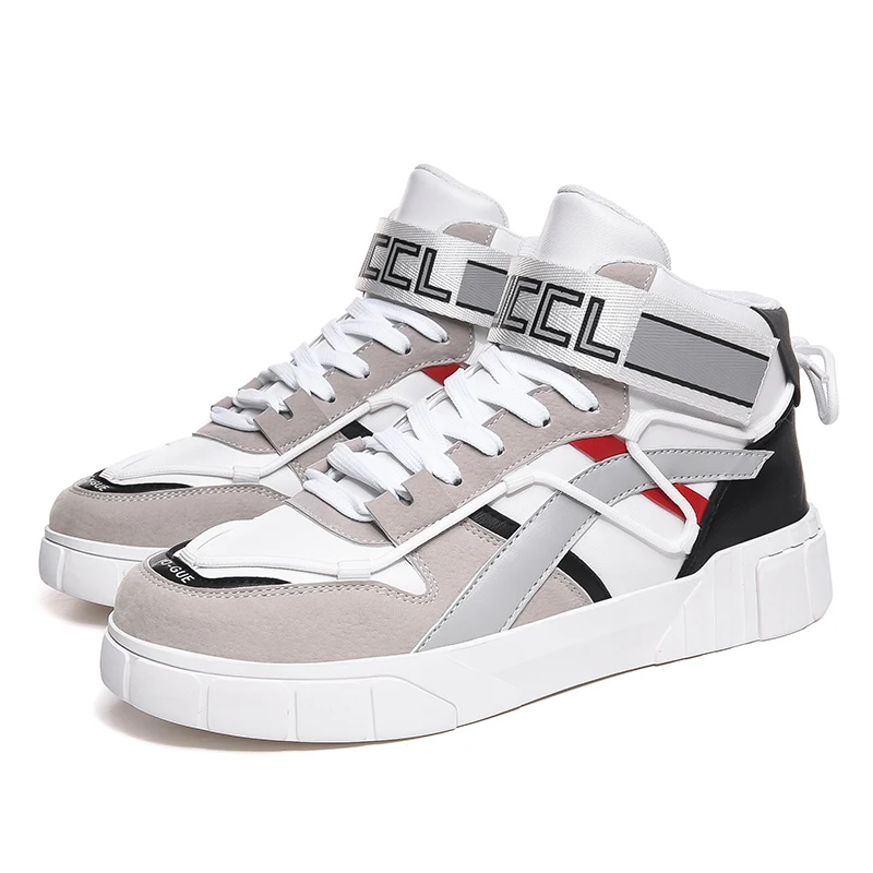 

Wholesale cotton high ankle colorful casual shoes men sneakers