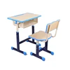2019 new product metal school furniture height adjustable student desk and chair