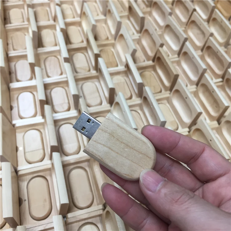 Wooden 16GB USB 2.0 Flash Drive 32GB Thumb Drive Memory Stick Custom Jump Pen Drive 4GB 8GB 64GB with Free Custom Logo - ANKUX.COM
