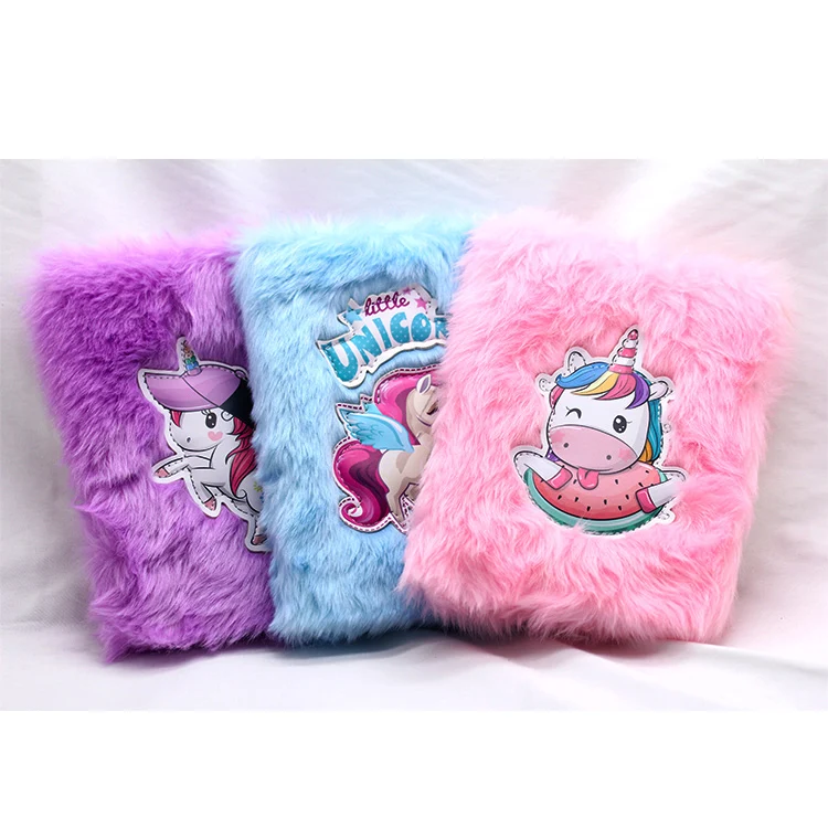 China Suppliers Eco-friendly A5 Custom Cover Shape Design Fluffy Plush Notebook