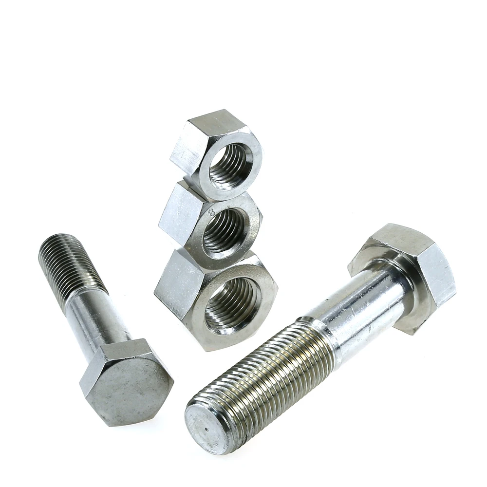 
stainless steel 304 316 316L hex bolts and nuts 