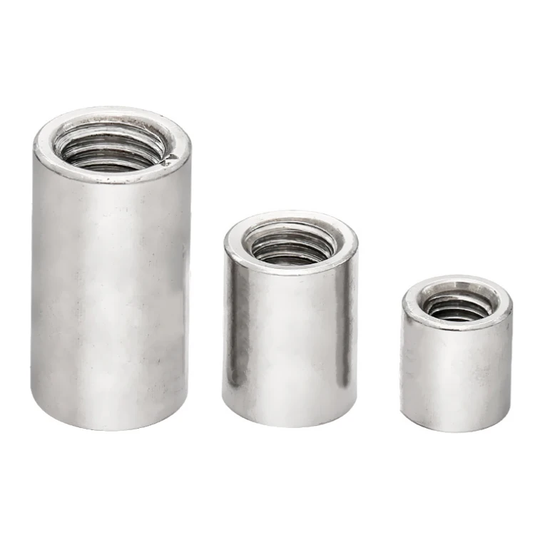 Stainless Steel Coupling Round Connector Nuts Buy Height Sleeve Rod
