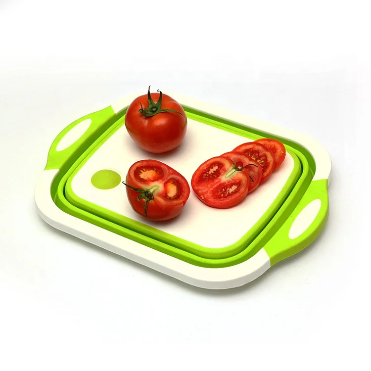 Unique Kitchen Collapsible Foldable Multi function Pp Plastic Cutting Chopping Board