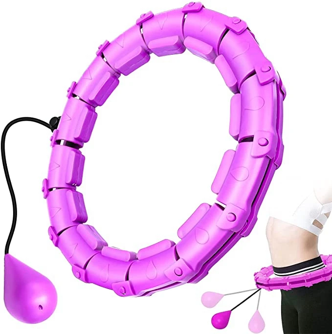 

Factory Wholesale Adjustable Professional Fitness weighted smart hoola hoop Body Fitness Detachable Smart Hoola Hoop for Adult