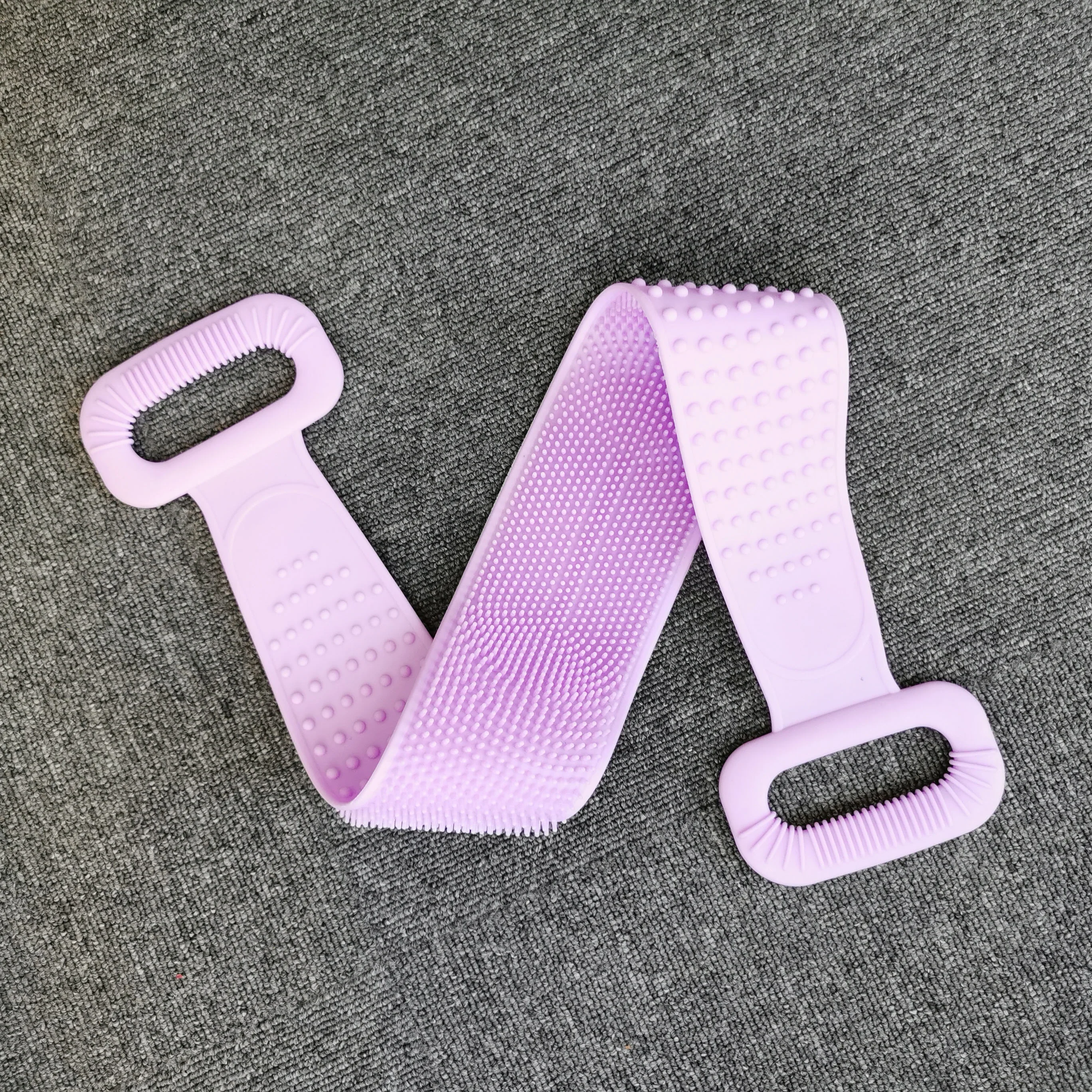 

Extended Version 90cm Silicone Bath Brush Exfoliating Back Scrub Belt Bath Body Brush, Pink, green, gray, orange