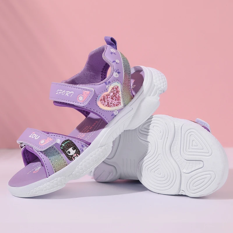 

New Modern High Quality Summer Holiday Children Slip Resistant Sandals for Kids, 4colors