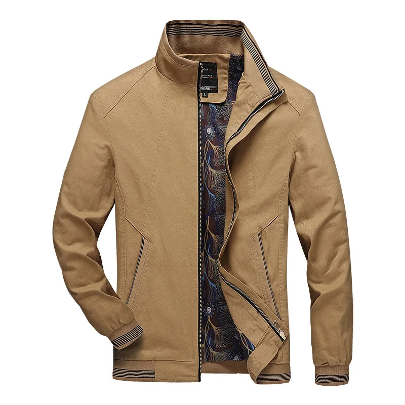 

Wholesale Windproof Casual Bomber Retro Collar Jacket For Men, 4 colors