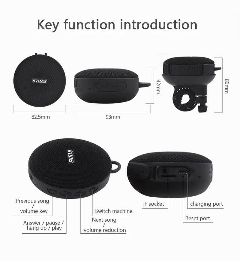 Good Bikes Bluetooth mini Home speaker Outdoor With Waterproof Function speakers Bluetooth Active Speaker - ANKUX.COM