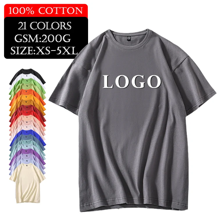 

Soft Breathable O Neck Tops 100% Cotton Tee Loose Fit Little Drop Shoulder Brand blank Oversized Men T Shirt