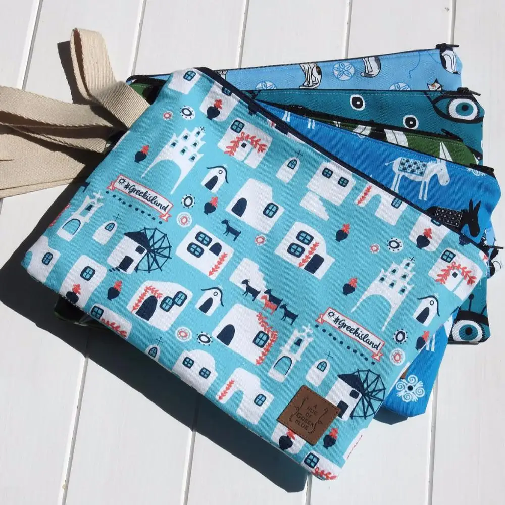 

XL Greek Evil Eye Wet Bag with Waterproof Lining