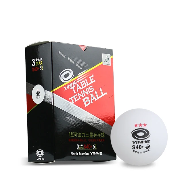 

YINHE 6pcs/Box S40+ ITTF Approved Seamless Professional Match Ping Pong Table Tennis Ball