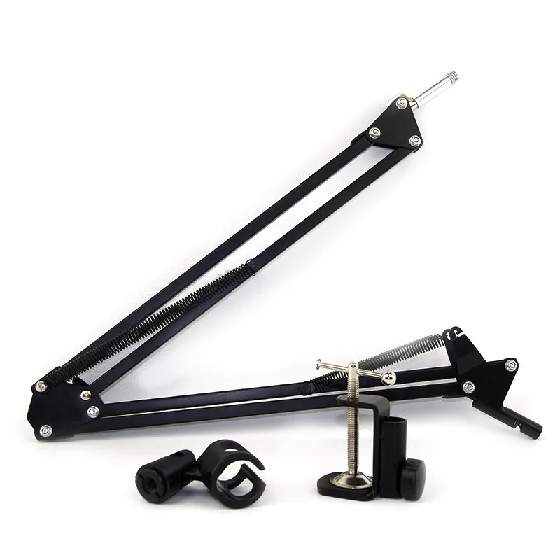 

NB-35 Professional Recording Microphone Holder Suspension Boom Scissor Arm Stand Holder with Mic Clip Table Mounting Clamp