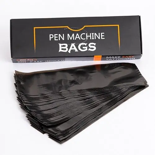 

EZ Mini 200 pcs 2" X 6.6" 52mm X 165mm Disposable permanent make up tattoo pen machine cover bag for tattoo machine