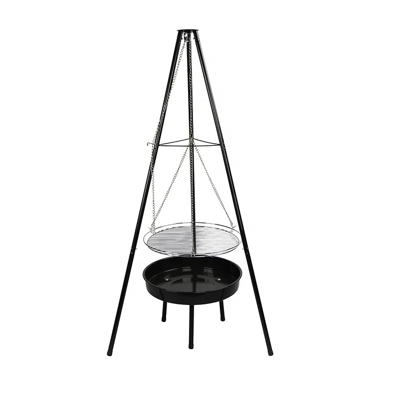 

Wholesale portable tripod barbecue hanging charcoal grill for Patio Backyard Outdoor