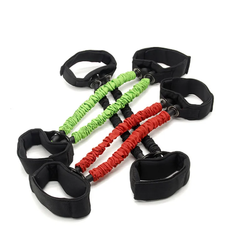 

fitness sleeve handles arm leg resistance band tube