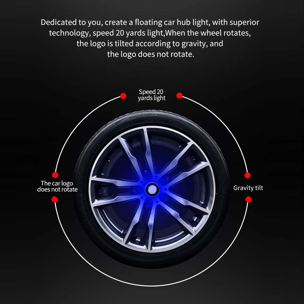 car led illumination hubcaps