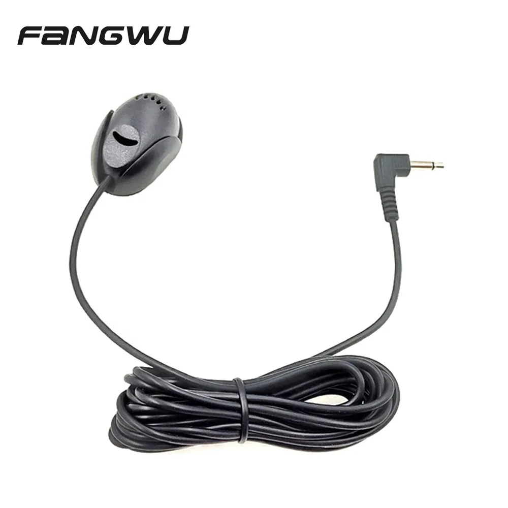 

Mini 3.5mm Wired Paste Type External Microphone Car Audio Mic For DVD Radio Stereo Speaker, Black