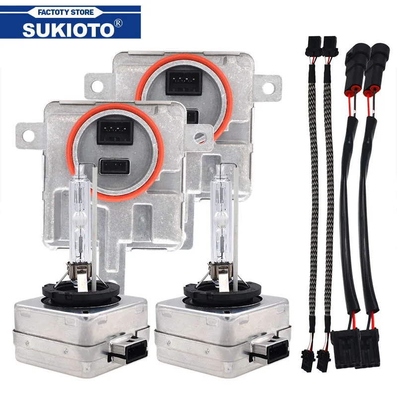 

SUKIOTO 55W Car Headlight Ballast Kit Xenon D1S D3S D8S HID Xenon Lamp Bulbs 4300K 6000K 8000K 8K0941597E W003T22071 For Audi