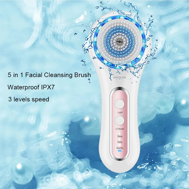 

Mini sonic face wash rechargeable personal care silicone electric facial cleansing brush