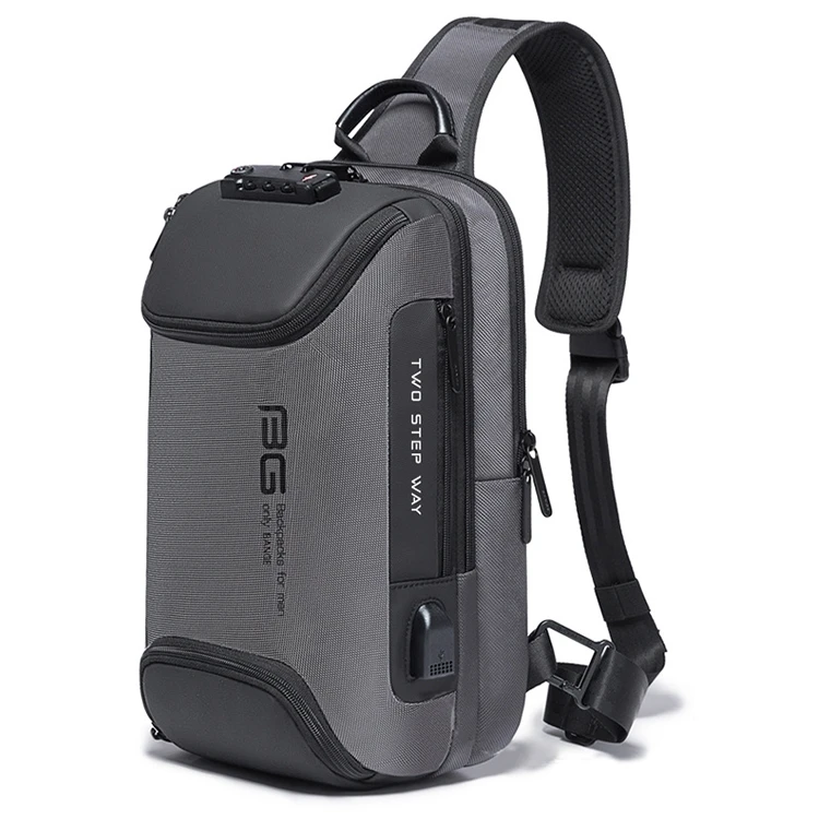 

Men Security USB Adjustable Portable Outdoor Chest Charging Shoulder Bag